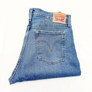 Levi's Wedgie Straight Button Fly Denim Jeans Size 32 x 28